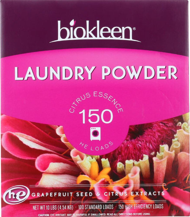 Bio Kleen: Laundry Powder Grapefruit Seed And Citrus Extract, 10 Lb