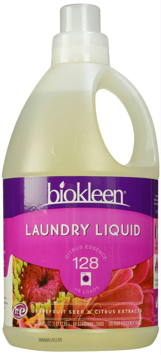 Bio Kleen: Laundry Liquid Citrus Essence, 64 Oz