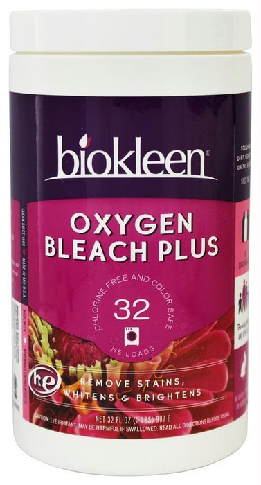 Bio Kleen: Oxygen Bleach Plus Powder Chlorine Free And Color Safe, 32 Oz