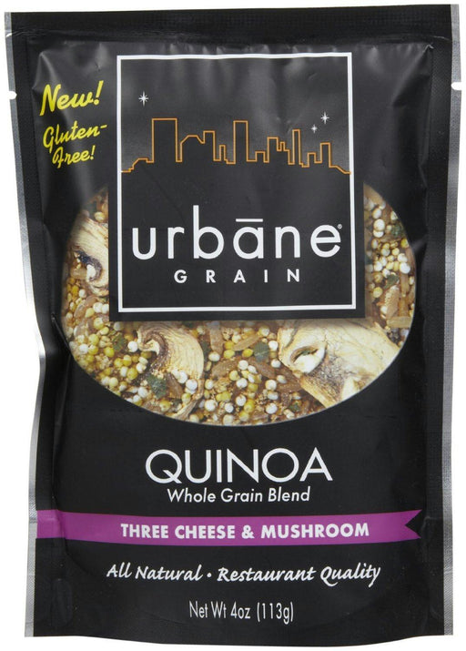 Urbane Grain: Quinoa Whole Grain Blend Gluten Free Three Cheese & Mushroom, 4 Oz