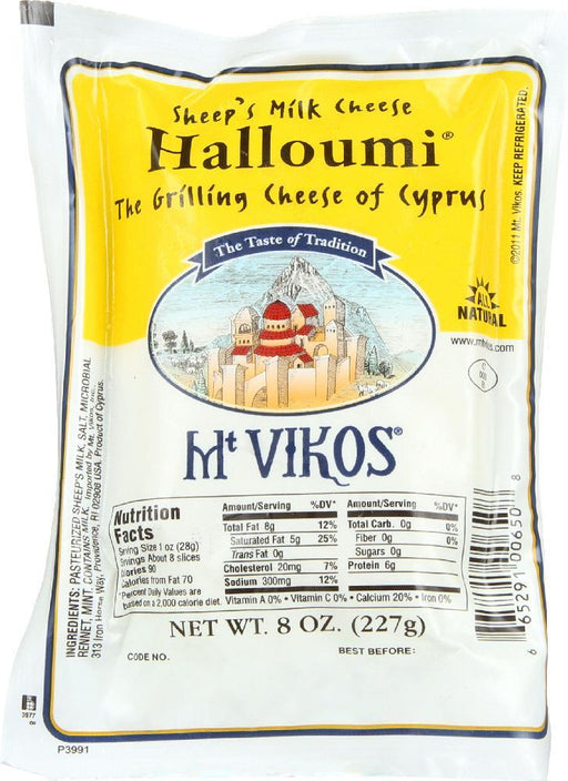 Mt Vikos: Cheese Greek Halloumi And Mint, 8 Oz