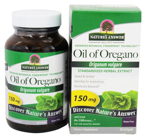 Nature's Answer: Oil Of Oregano Origanum Vulgare 150 Mg, 90 Softgels