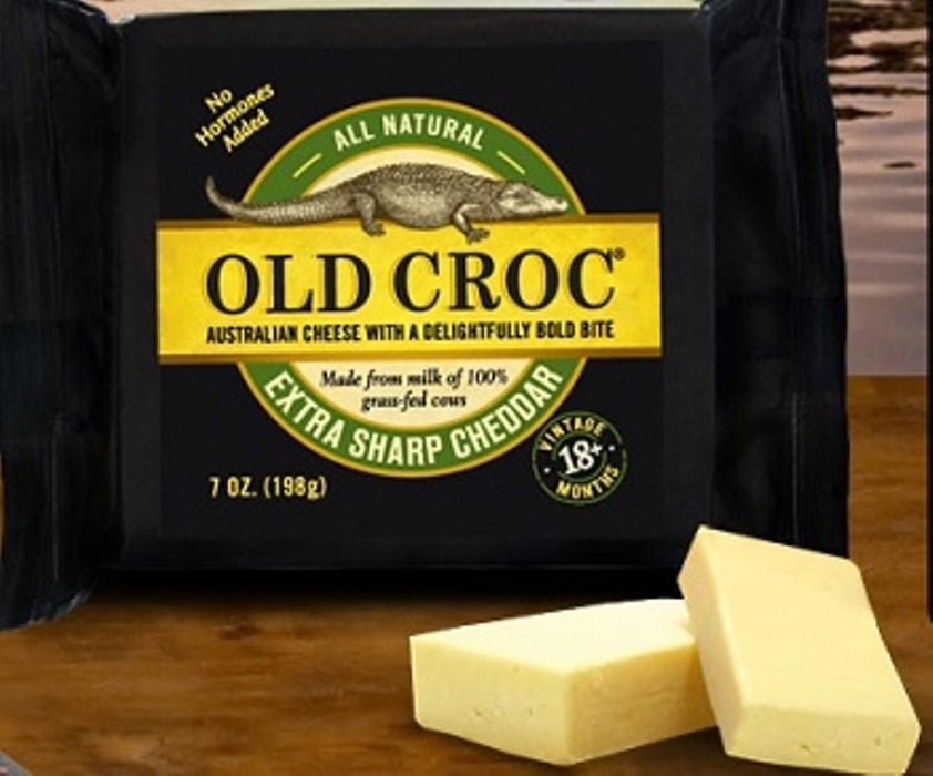 Old Croc: All Natural Extra Sharp Cheddar Cheese, 7 Oz