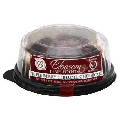 Blossom Fine Foods: Gluten Free Berry Streusel Cheesecake, 4 Oz