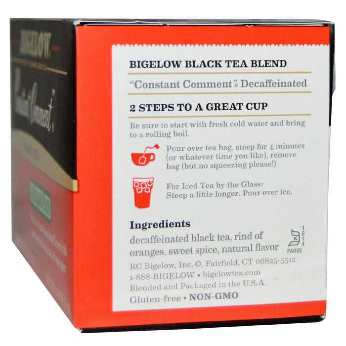 Bigelow: Constant Comment Black Tea Decaffeinated 20 Tea Bags, 1.18 Oz