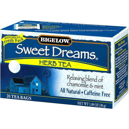 Bigelow: Sweet Dreams Herb Tea Blend Of Chamomile And Mint 20 Tea Bags, 1.09 Oz