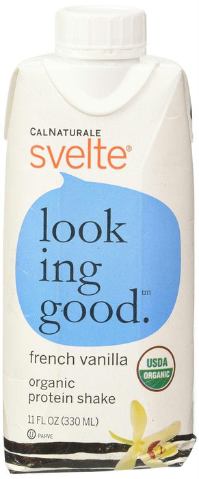 Calnaturale: Svelte Organic Protein Shake French Vanilla, 11 Oz