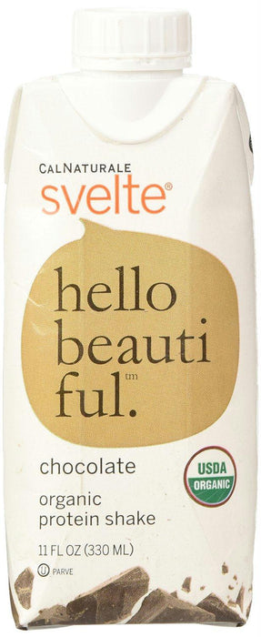 Calnaturale: Svelte Organic Protein Shake Chocolate, 11 Oz