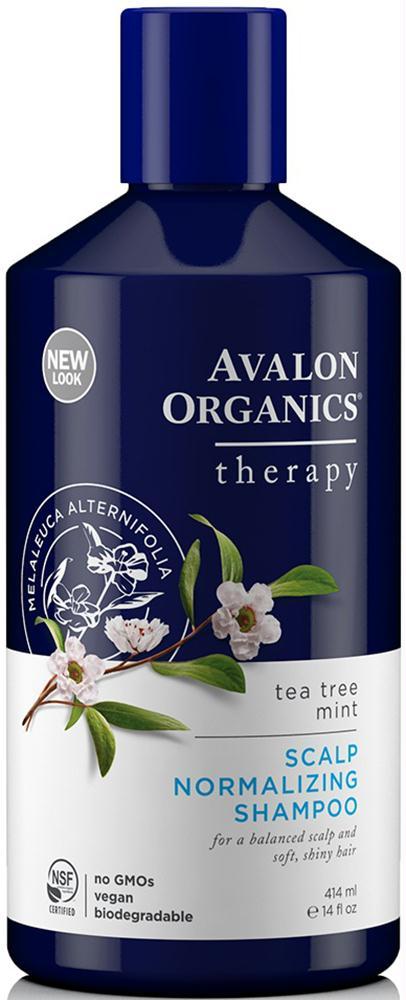 Avalon Organics: Scalp Normalizing Shampoo Tea Tree Mint Therapy, 14 Oz