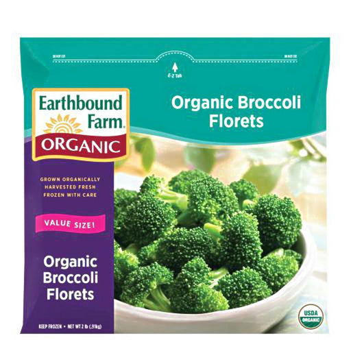 Earthbound Farm Organic: Frozen Broccoli Florets Value Size, 2 Lb