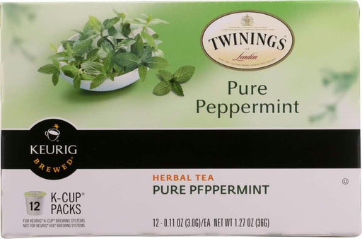 Twinings Of London: Herbal Tea Pure Peppermint K-cups, 12 Pc