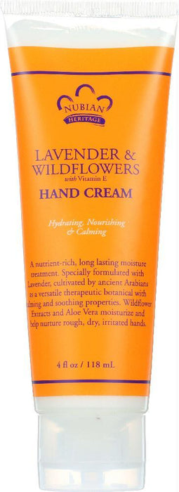 Nubian Heritage: Hand Cream Lavender & Wildflowers With Vitamin E, 4 Oz