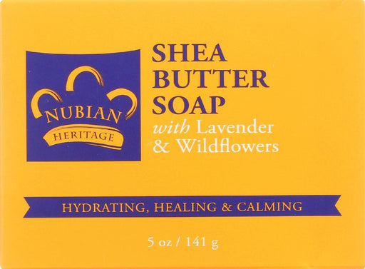 Nubian Heritage Shea Butter Soap With Lavender & Wildflowers, 5 Oz