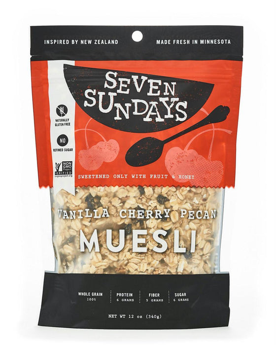 Seven Sundays: Vanilla Cherry Pecan Muesli, 12 Oz