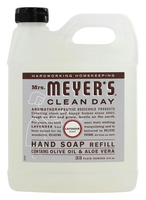 Mrs. Meyer's Clean Day: Liquid Hand Soap Refill Lavender Scent, 33 Oz