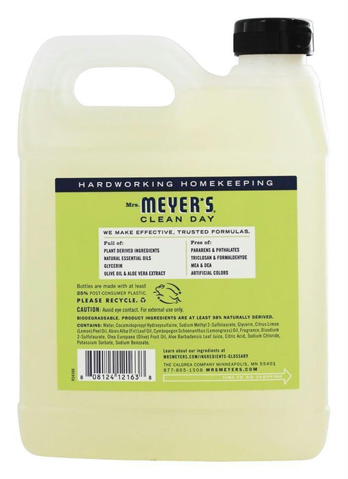 Mrs. Meyer's Clean Day: Liquid Hand Soap Refill Lemon Verbena Scent, 33 Oz