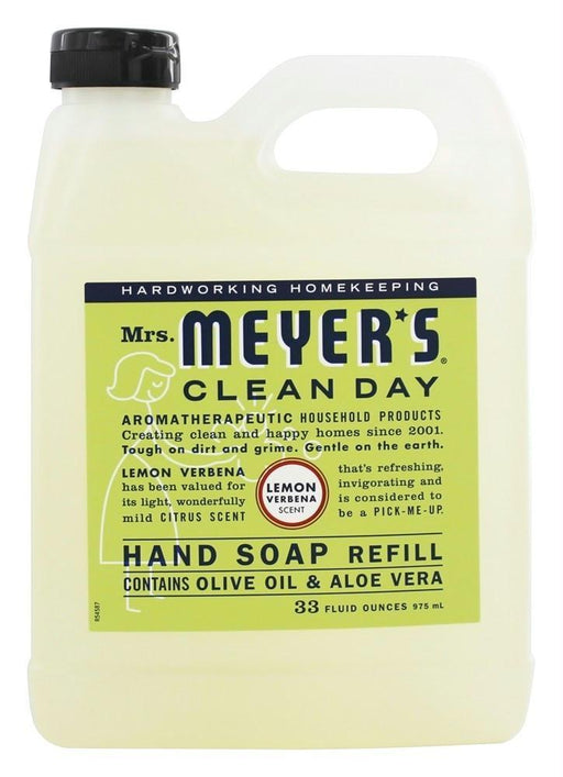 Mrs. Meyer's Clean Day: Liquid Hand Soap Refill Lemon Verbena Scent, 33 Oz