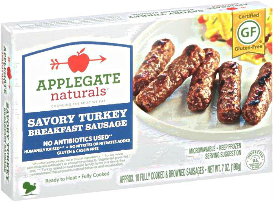 Applegate Naturals: Savory Turkey Breakfast Sausage, 7 Oz