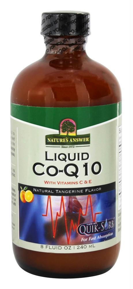 Nature's Answer: Liquid Co-q10 With Vitamin C & E Natural Tangerine, 8 Oz