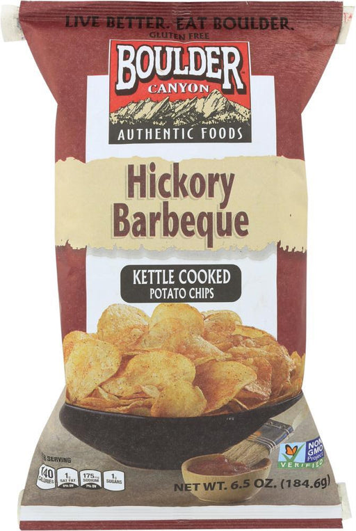 Boulder Canyon: Hickory Barbeque Kettle Cooked Potato Chips, 6.5 Oz