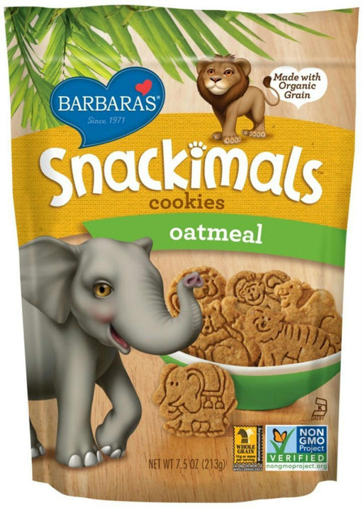 Barbara's Bakery: Snackimals Animal Cookies Oatmeal, 7.5 Oz