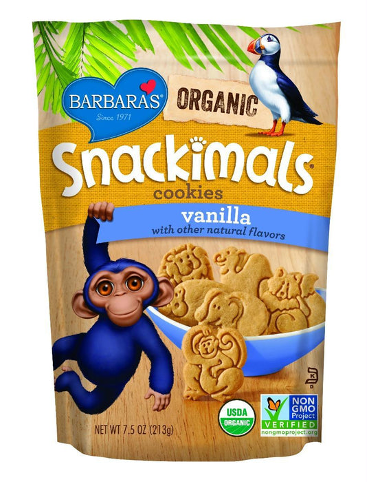 Barbara's Bakery: Snackimals Animal Cookies Vanilla, 7.5 Oz