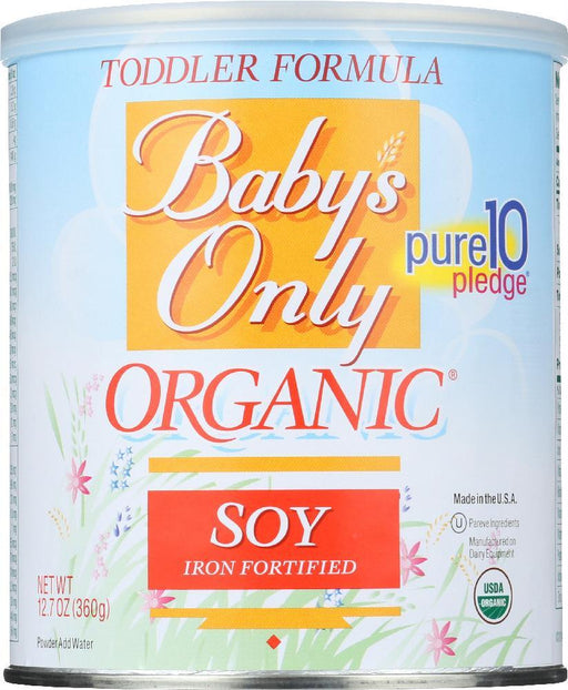 Baby's Only: Organic Soy Toddler Formula Iron Fortified, 12.7 Oz