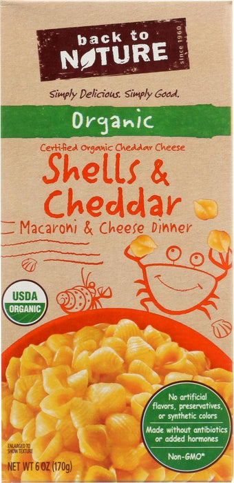 Back To Nature: Mac And Cheese Shell Organic, 6 Oz