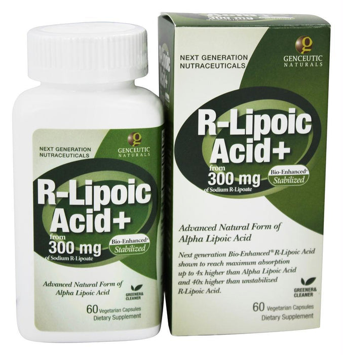 Genceutic Naturals: R-lipoic Acid Plus 300 Mg, 60 Vegetarian Capsules