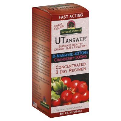 Natures Answer: Ut Answer D-mannose & Cranberry Concentrate 4870 Mg, 4 Oz