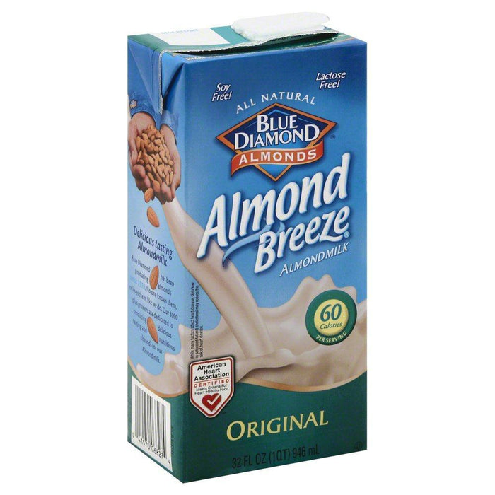 Blue Diamond: Almond Breeze Almond Milk Original, 32 Oz