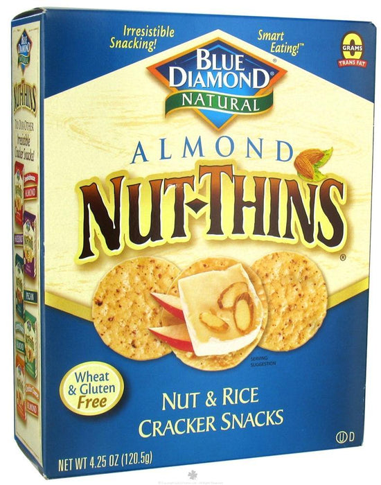 Blue Diamond: Almond Nut-thins Nut & Rice Cracker Snacks, 4.25 Oz