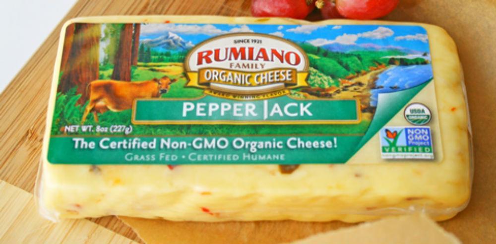 Rumiano: Cheese Organic Bar Pepper Jack, 8 Oz