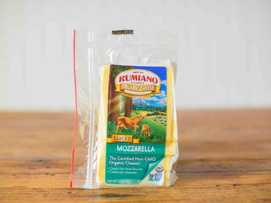 Rumiano: Cheese Organic Sliced Mozzarella Cheese, 6 Oz