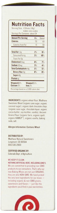 Madhava Organic Chocolate Chip Cookie Mix, 13.8 Oz