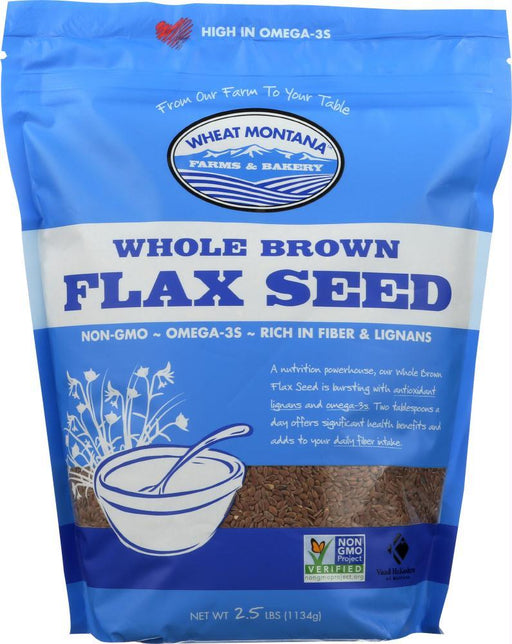 Wheat Montana: Flax Seed Brown Whl (2.500 Lb)