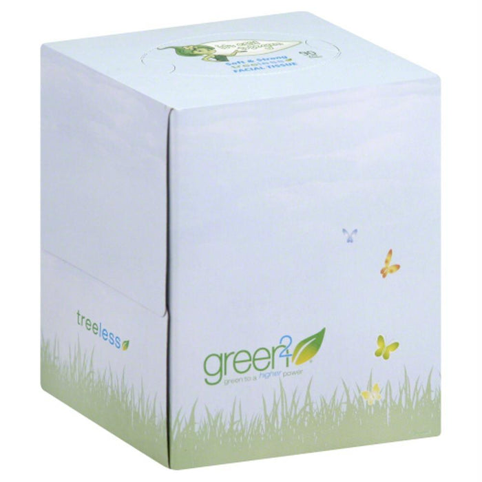 Green2 Facial Tissues Tree Free Ultra Soft & Strong, 90 Ct