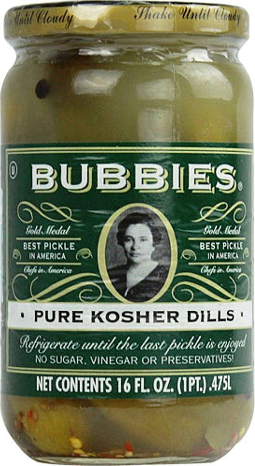 Bubbies: Pure Kosher Dills, 16 Oz