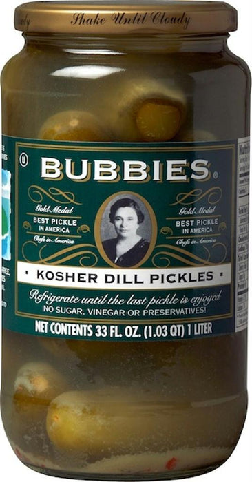 Bubbies: Kosher Dill Pickles, 33 Oz