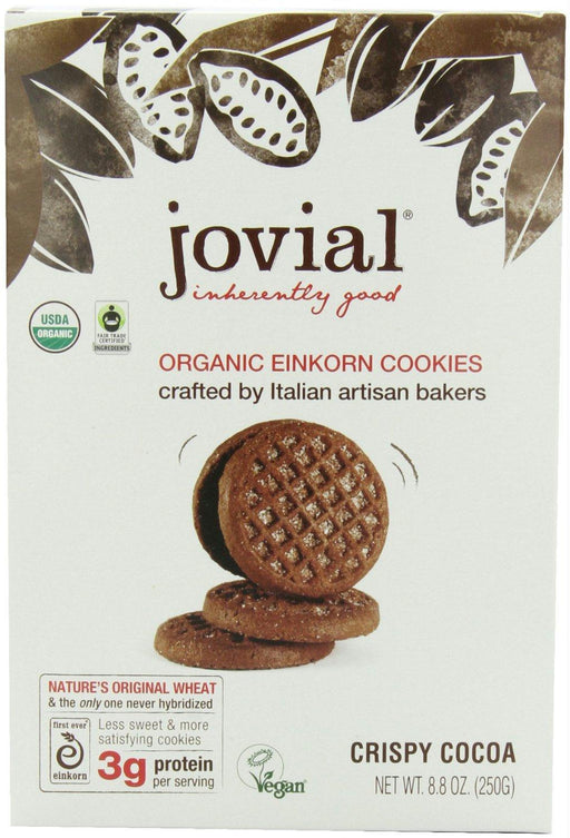 Jovial: Organic Einkorn Cookies Crispy Cocoa, 8.8 Oz