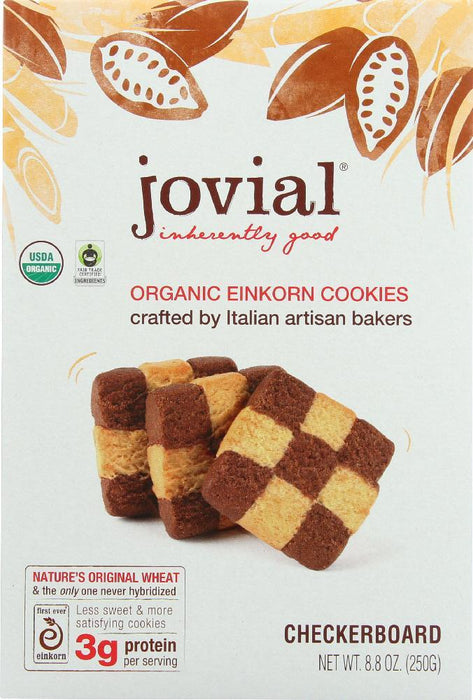 Jovial: Organic Einkorn Cookies Checkerboard, 8.8 Oz