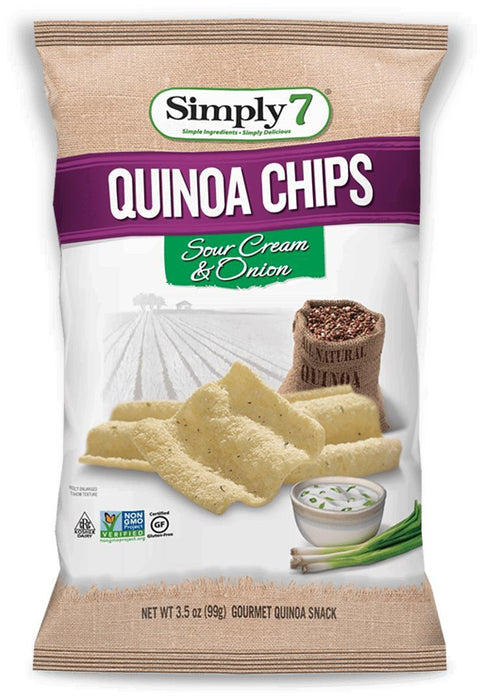 Simply 7: Quinoa Chips Sour Cream & Onion, 3.5 Oz