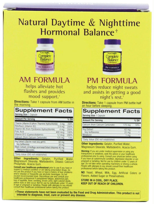 Natrol: Complete Balance For Menopause Am Pm, 60 Capsules