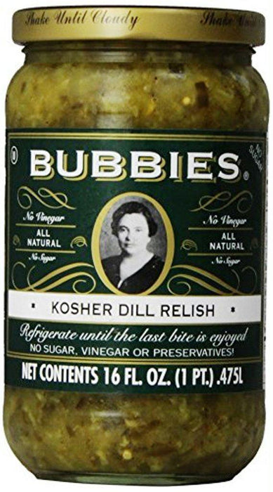 Bubbies: Kosher Dill Relish, 16 Oz