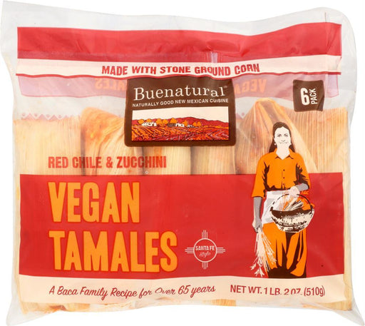 Buenatural: Tamale Red Chile Vegetable, 18 Oz