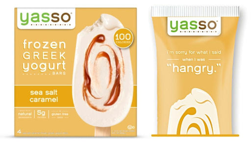 Yasso: Frozen Greek Yogurt Bar Sea Salt Caramel, 14 Oz