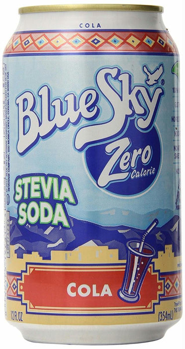 Blue Sky: Zero Calorie Stevia Soda Cola 6 Pack, 72 Oz