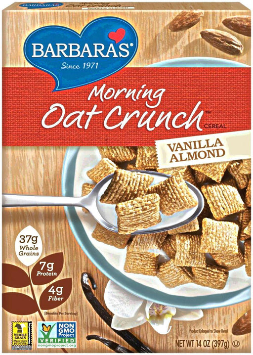 Barbara's Bakery: Morning Oat Crunch Cereal Vanilla Almond, 14 Oz