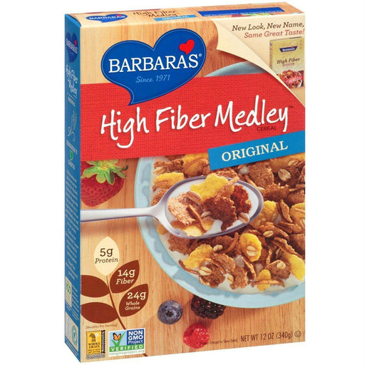 Barbara's Bakery: High Fiber Medley Cereal Original, 12 Oz