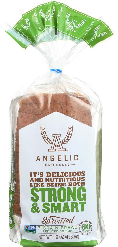 Angelic Bakehouse: Sprouted 7 Grain Bread Reduced Sodium, 16 Oz